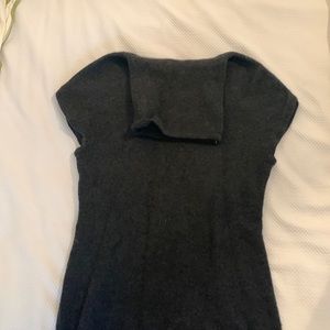 Scoop NYC Long Cashmere Turtleneck Vest